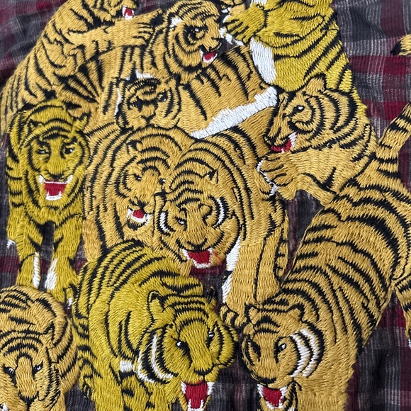Free People embroidered tiger flannel - Picture 4 of 6